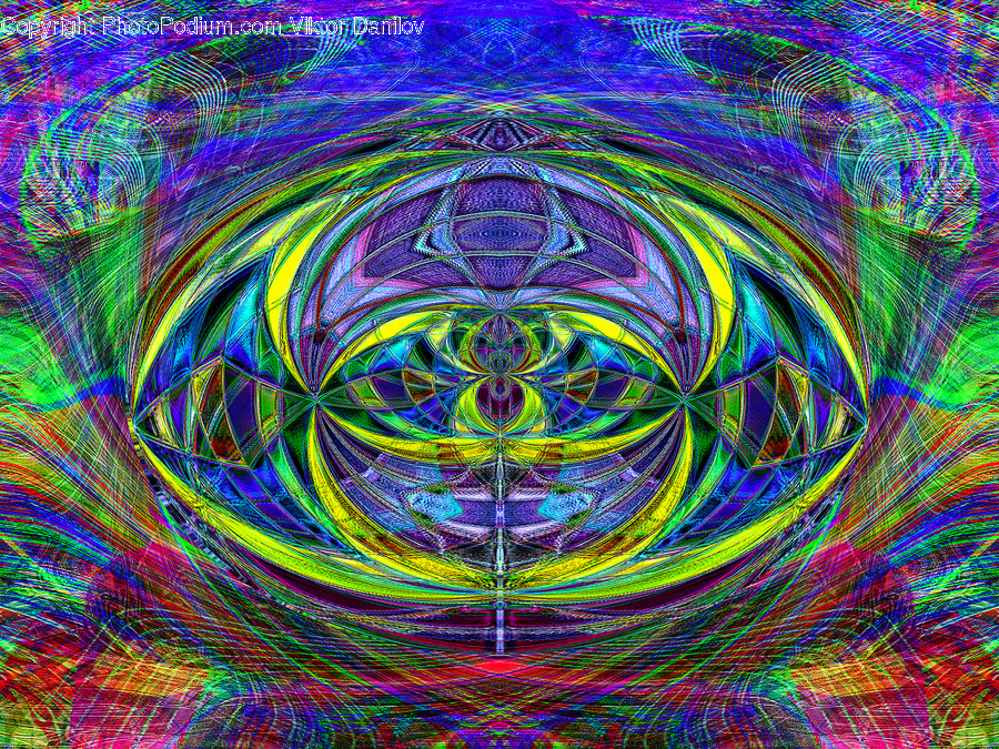 Ornament, Pattern, Fractal, Painting, Art