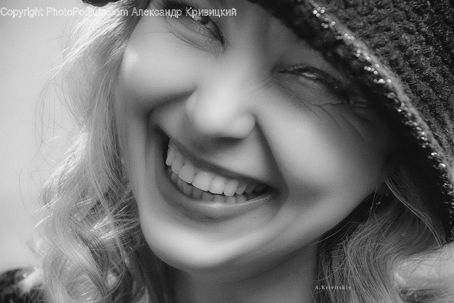 Smile, Face, Person, Human, Laughing