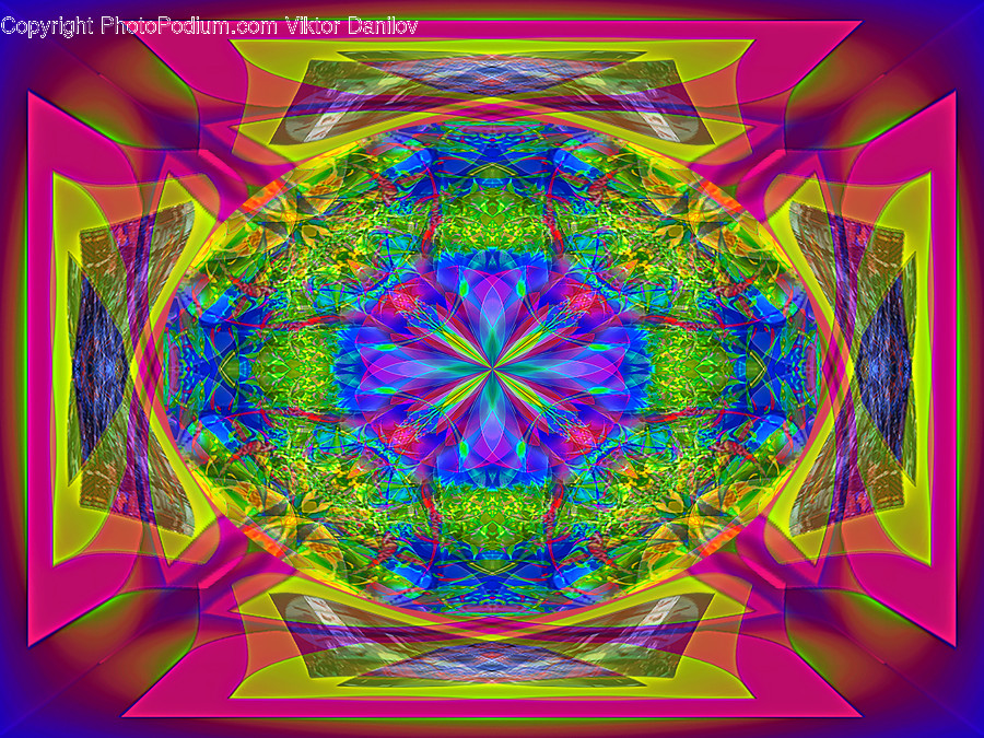 Ornament, Pattern, Fractal, Painting, Art