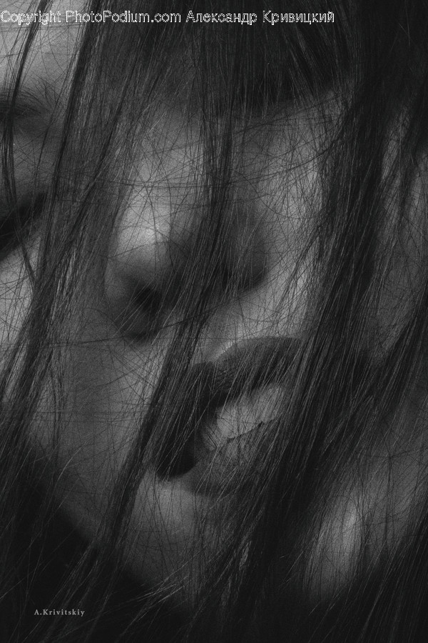 Face, Painting, Art, Hair, Portrait
