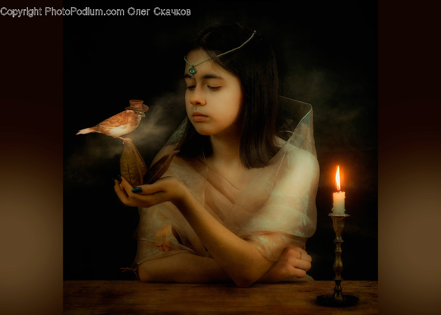 Person, Human, Fire, Flame, Candle