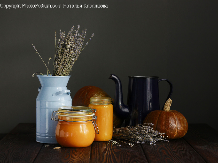 Plant, Produce, Food, Jug, Tin