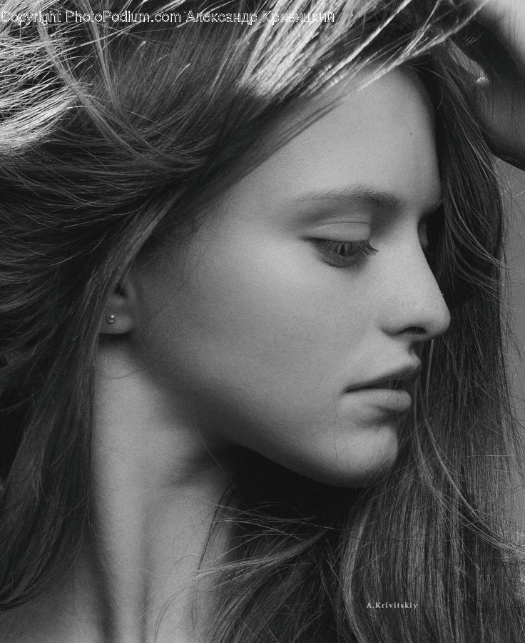Face, Person, Human, Female, Hair