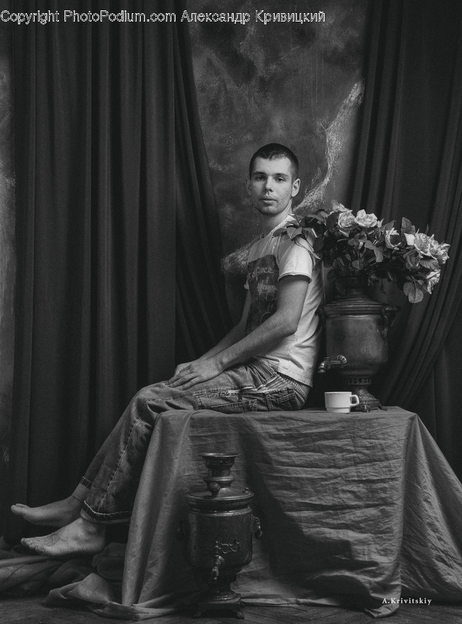 Person, Human, Plant, Flower, Blossom