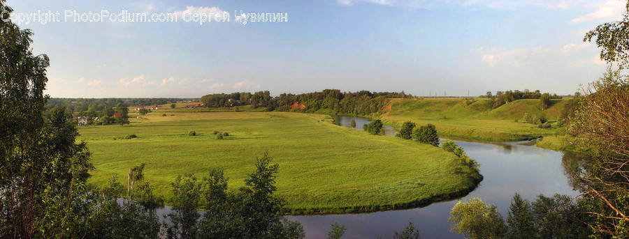 Field, Outdoors, Golf Course, Grassland, Nature
