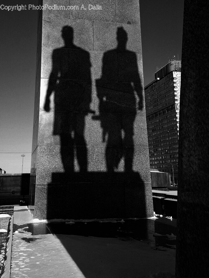 Person, Human, Silhouette, Building, Sculpture