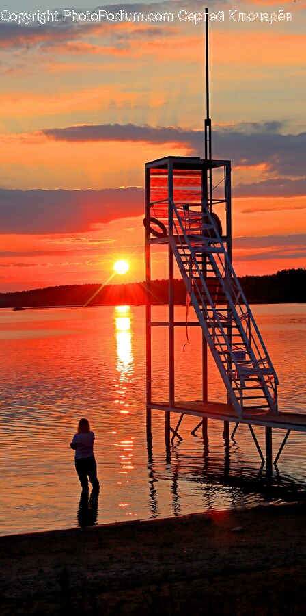 Person, Human, Handrail, Banister, Nature