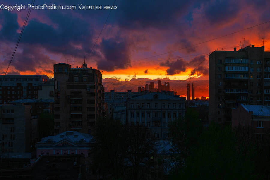 Nature, Outdoors, Sunset, Dusk, Red Sky