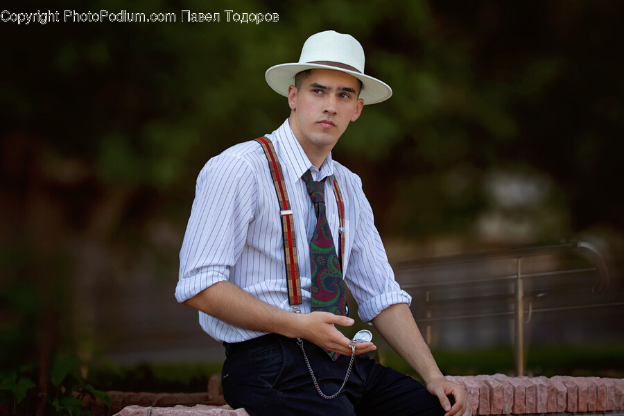 Clothing, Apparel, Hat, Person, Human