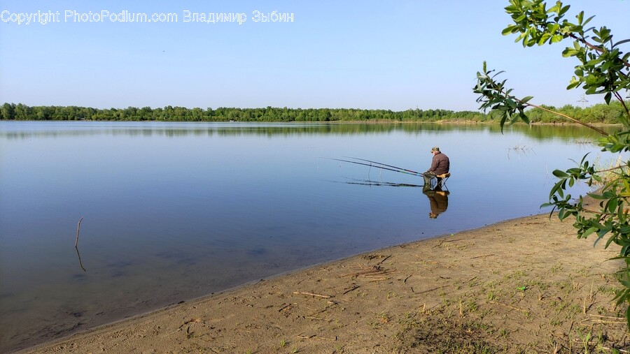 Water, Outdoors, Person, Human, Fishing