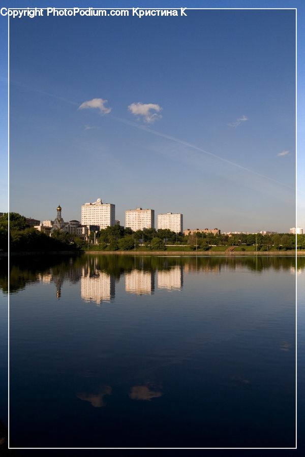 Lake, Outdoors, Water, Azure Sky, Cloud, Sky, Cumulus