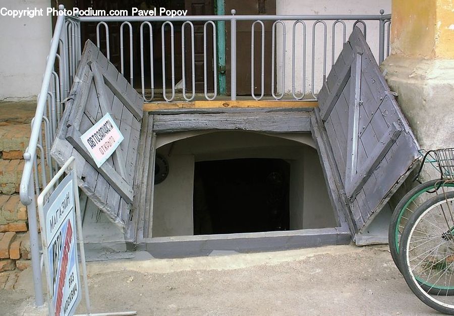 Tire, Chair, Furniture, Arch, Banister, Handrail, Staircase