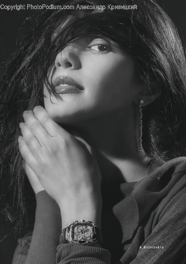 Person, Human, Face, Wristwatch, Finger