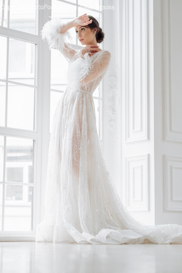 Clothing, Apparel, Robe, Fashion, Wedding Gown