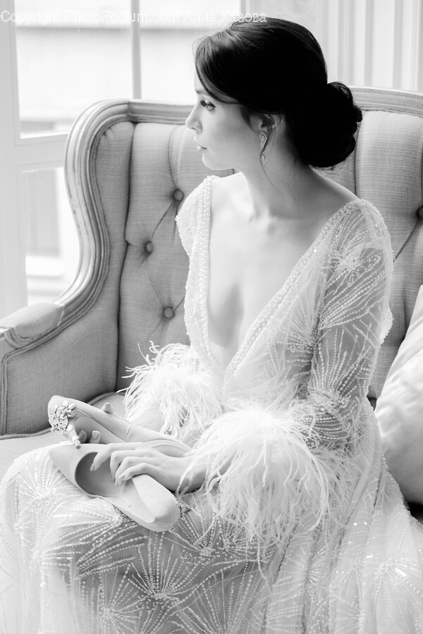 Clothing, Apparel, Furniture, Couch, Person