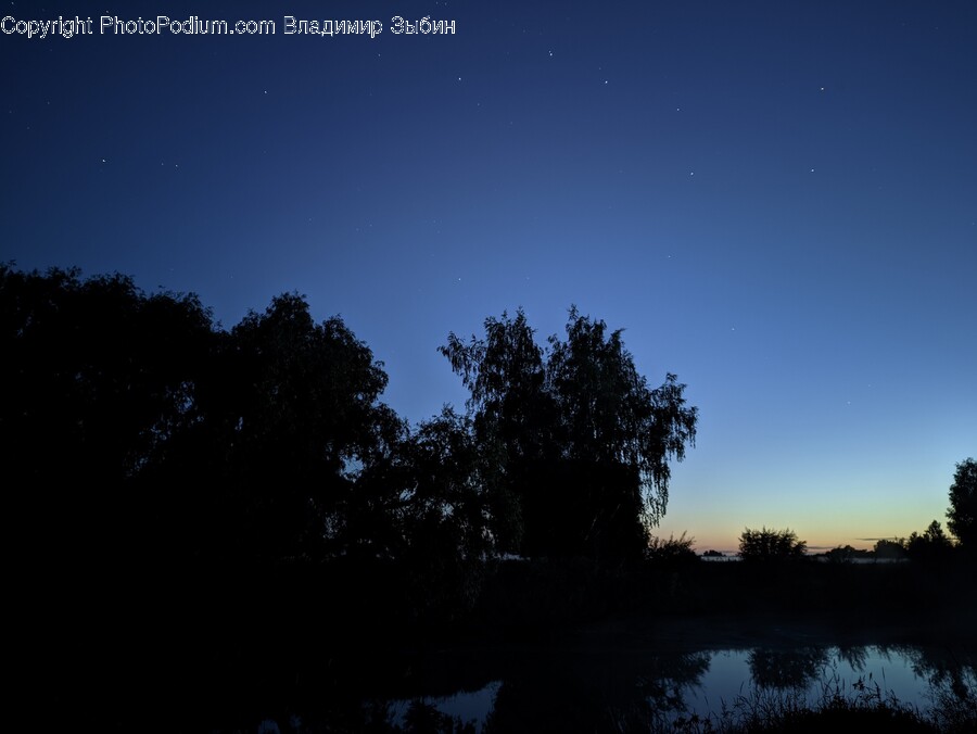 Nature, Outdoors, Land, Water, Night