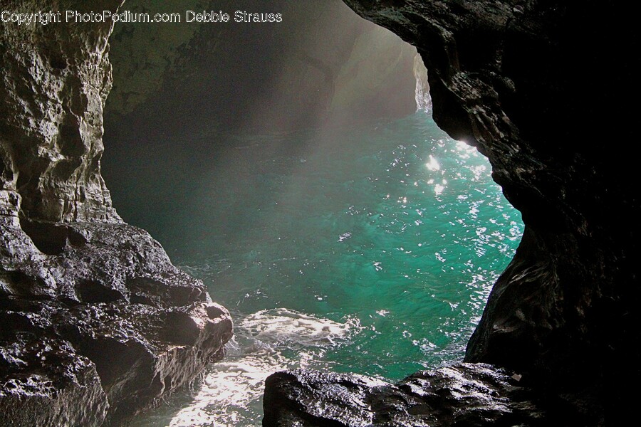 Cave, Nature, Water, Sea, Ocean