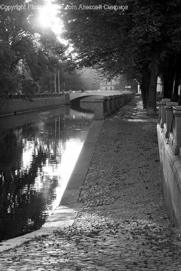 Path, Water, Outdoors, Canal, Towpath