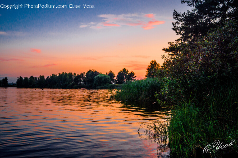 Nature, Water, Outdoors, Land, Sunset