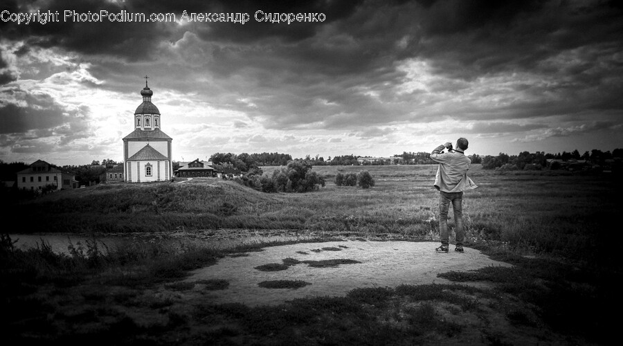 Person, Human, Nature, Weather, Tower