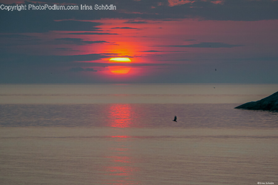 Nature, Outdoors, Sky, Sunset, Red Sky