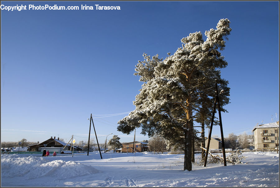 Pole, Landscape, Nature, Scenery, Building, Housing, Outdoors