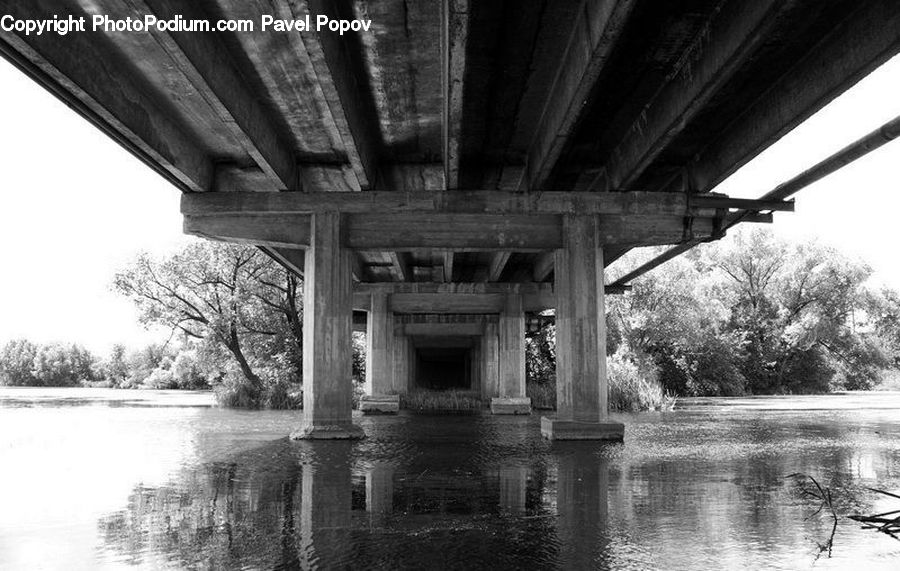 Bridge, Outdoors, River, Water, Park