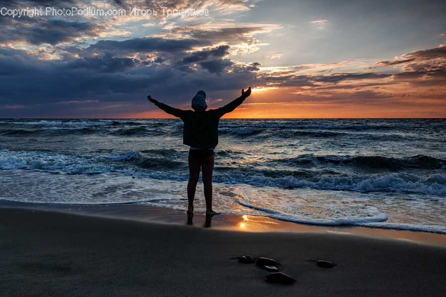Nature, Person, Human, Outdoors, Sea