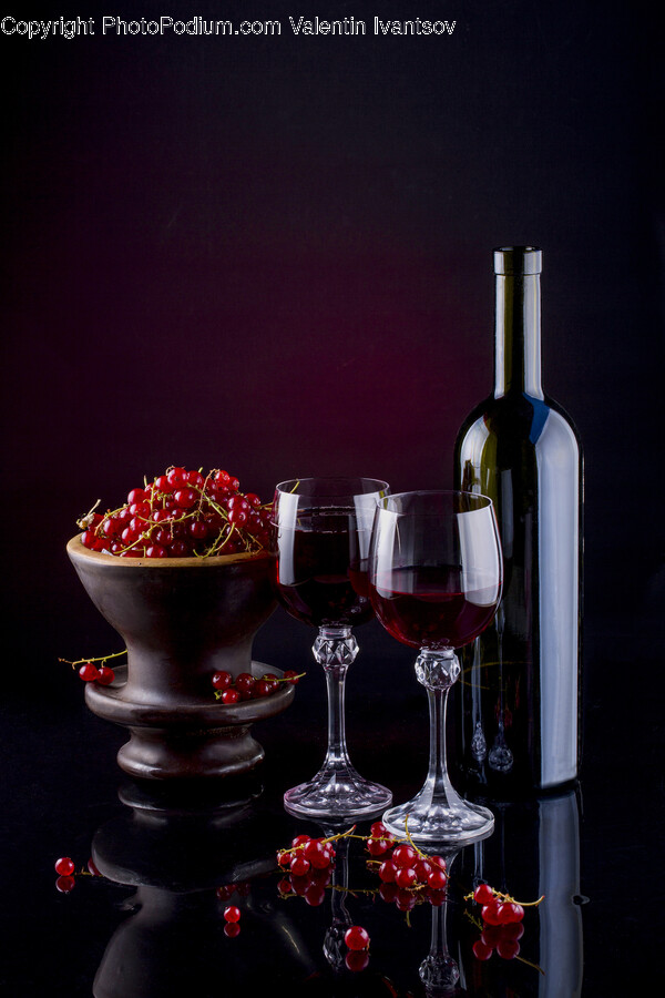 Glass, Goblet, Wine, Alcohol, Beverage