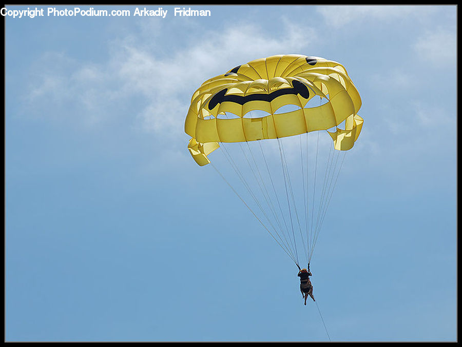 Adventure, Parachute, Flight, Gliding