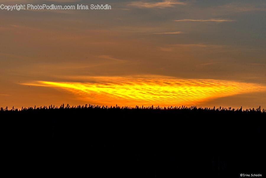 Nature, Outdoors, Sunset, Dawn, Red Sky