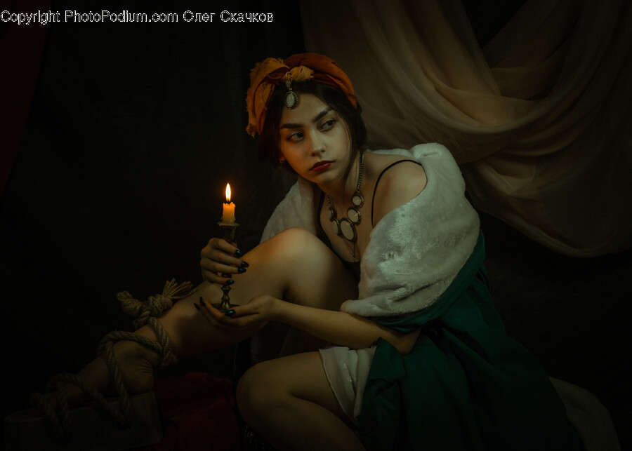 Person, Human, Clothing, Apparel, Candle