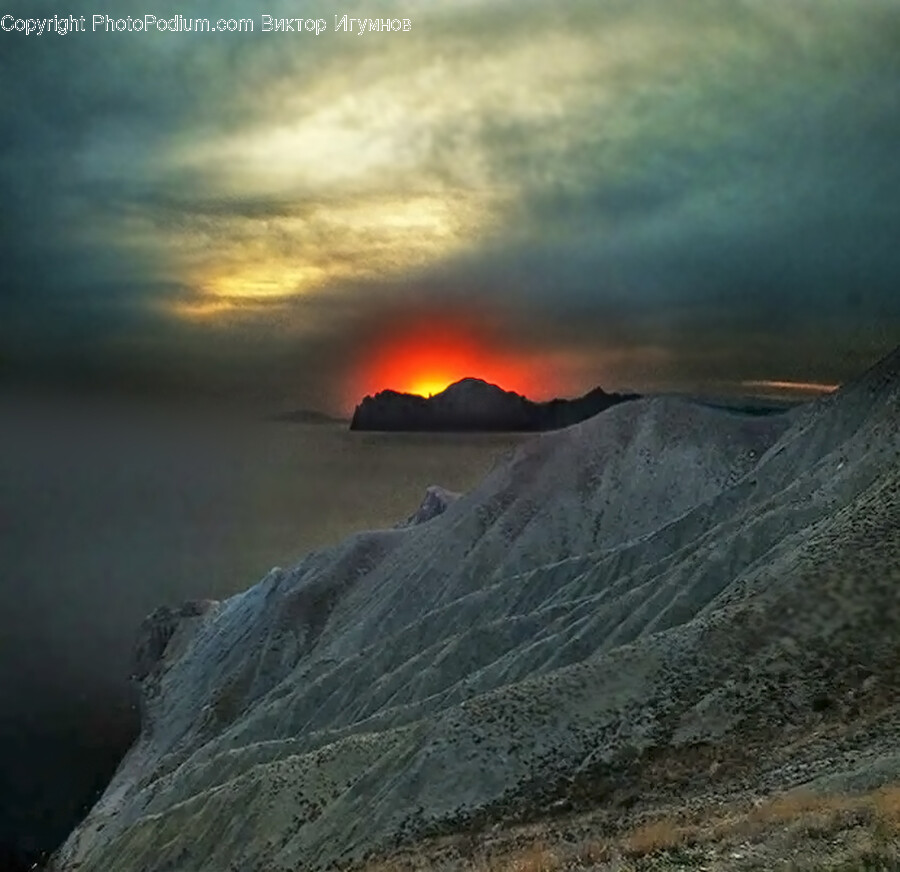 Mountain, Nature, Outdoors, Ice, Mountain Range