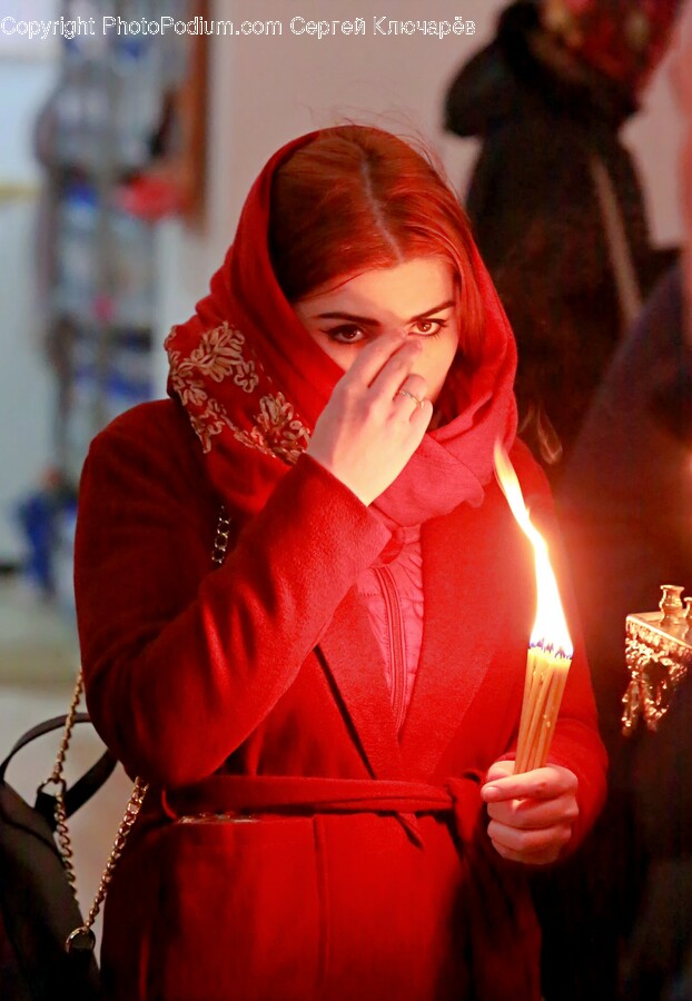 Clothing, Apparel, Person, Human, Candle