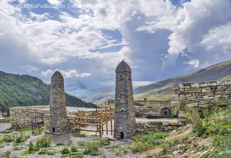 Ruins, Nature, Outdoors, Architecture, Building