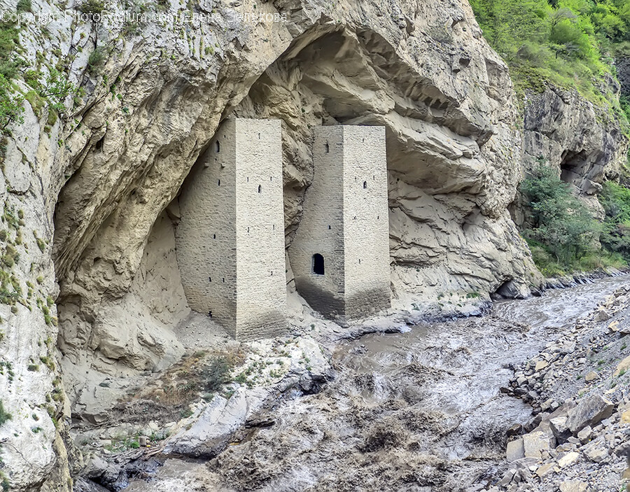 Bunker, Building, Ground