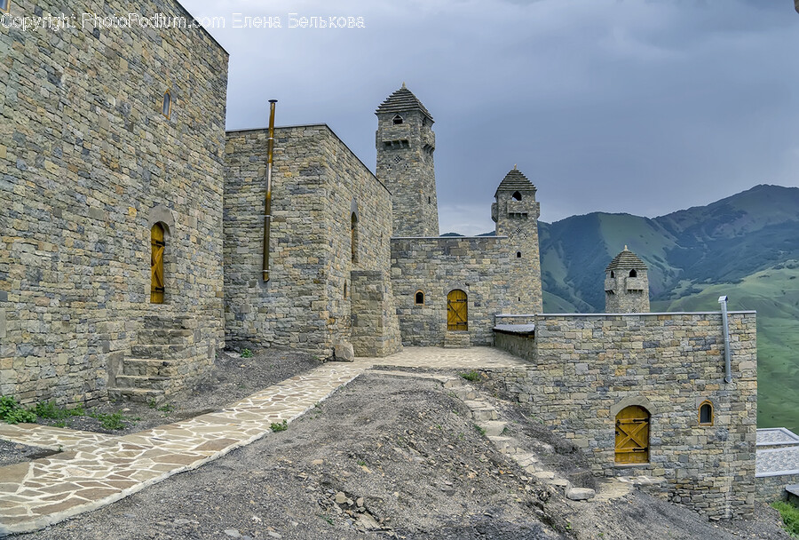 Castle, Architecture, Building, Walkway, Path