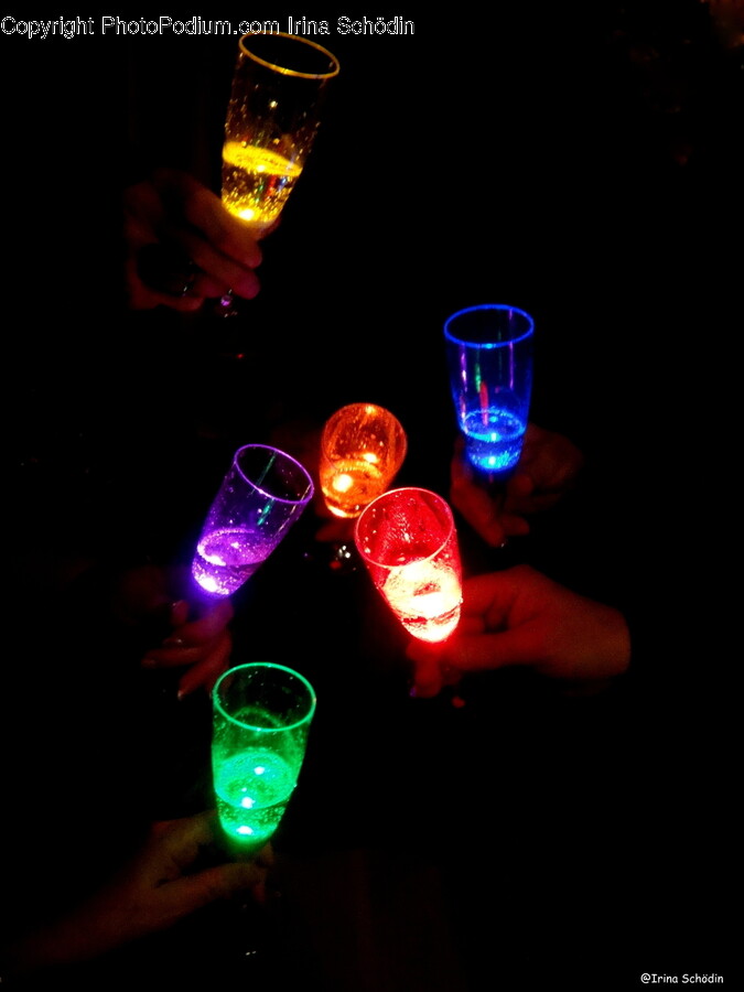 Glass, Goblet, Person, Human, Light