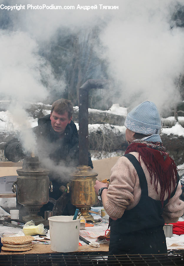 People, Person, Human, Bbq, Food, Frying Pan, Wok