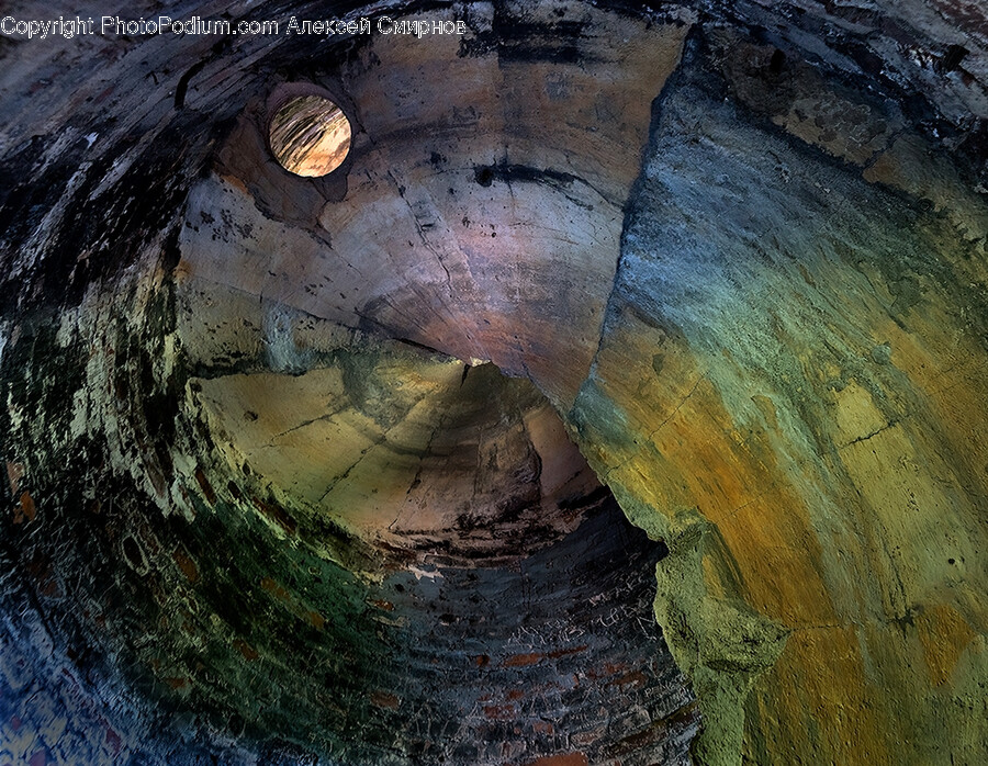 Nature, Handrail, Banister, Cave, Hole