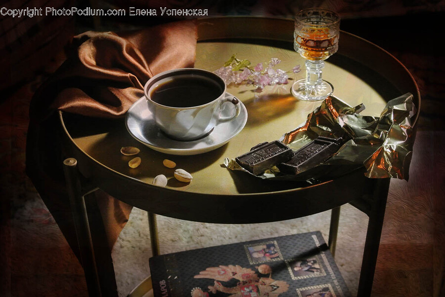Saucer, Pottery, Coffee Cup, Cup, Dining Table