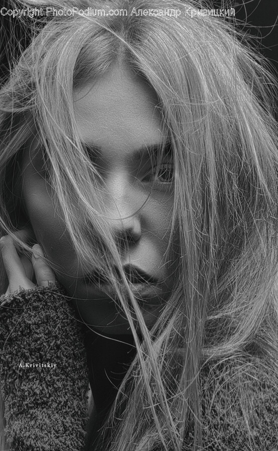 Face, Person, Human, Female, Blonde