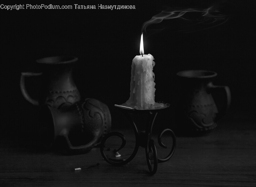 Fire, Candle, Flame, Person, Human