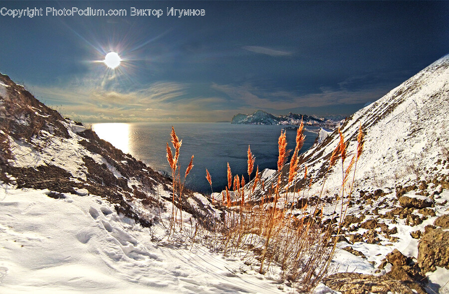 Nature, Outdoors, Flare, Light, Mountain