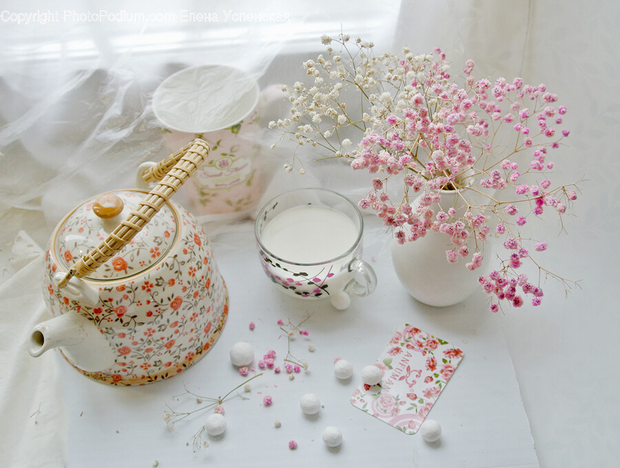 Porcelain, Pottery, Art, Saucer, Cup