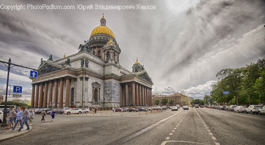 Dome, Architecture, Building, Person, Human