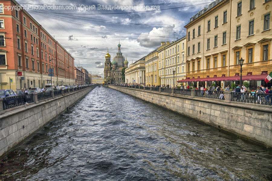 Water, Outdoors, Canal, Person, Human
