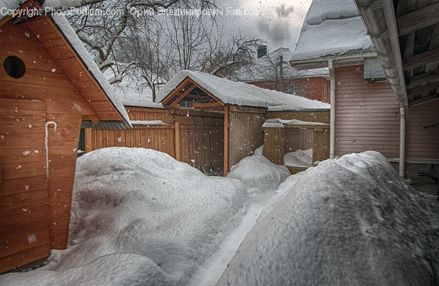 Nature, Outdoors, Blizzard, Snow, Winter