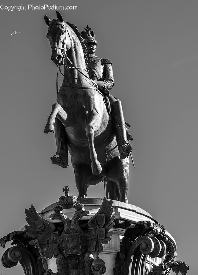 Horse, Mammal, Animal, Sculpture, Art