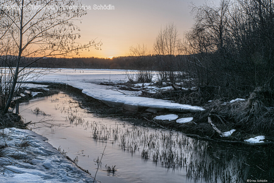 Nature, Outdoors, Land, Water, Ice